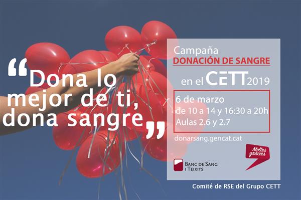 Campaña de Donación de Sangre en el CETT
